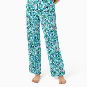 Pj knit pant sea salt blue barking up the palm tree